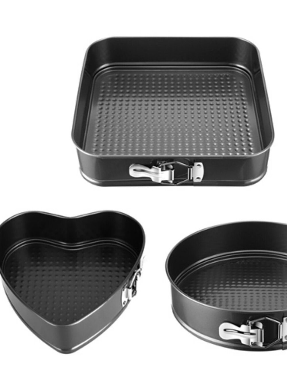 Nonstick Springform Cake Pan Leakproof Removable Bottom 9 10 11 Inch Set